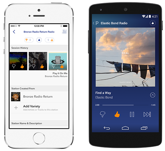 Pandora internet radio app for desktop